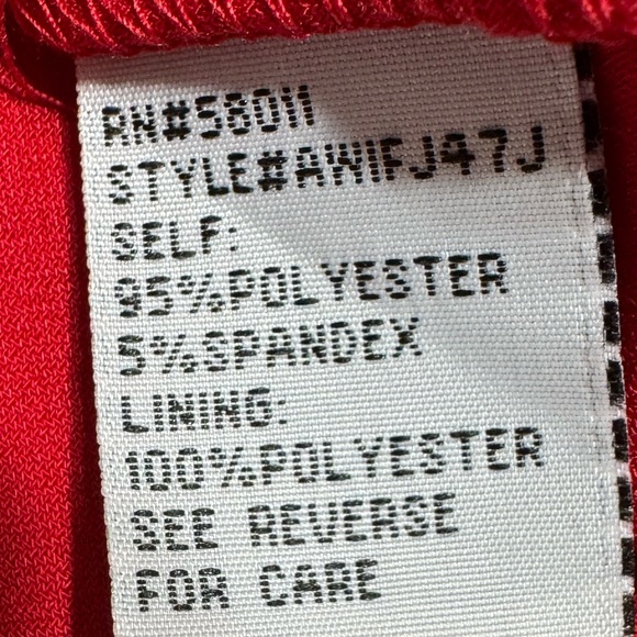 Signature By Sangria Elegant Little Red Sleeveless Dress Woman Lady Size 10 - Picture 4 of 14